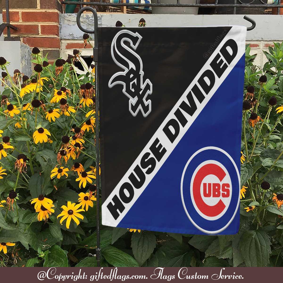 Chicago White Sox vs. Chicago Cubs House Divided Flag, White Sox House Divided Flag