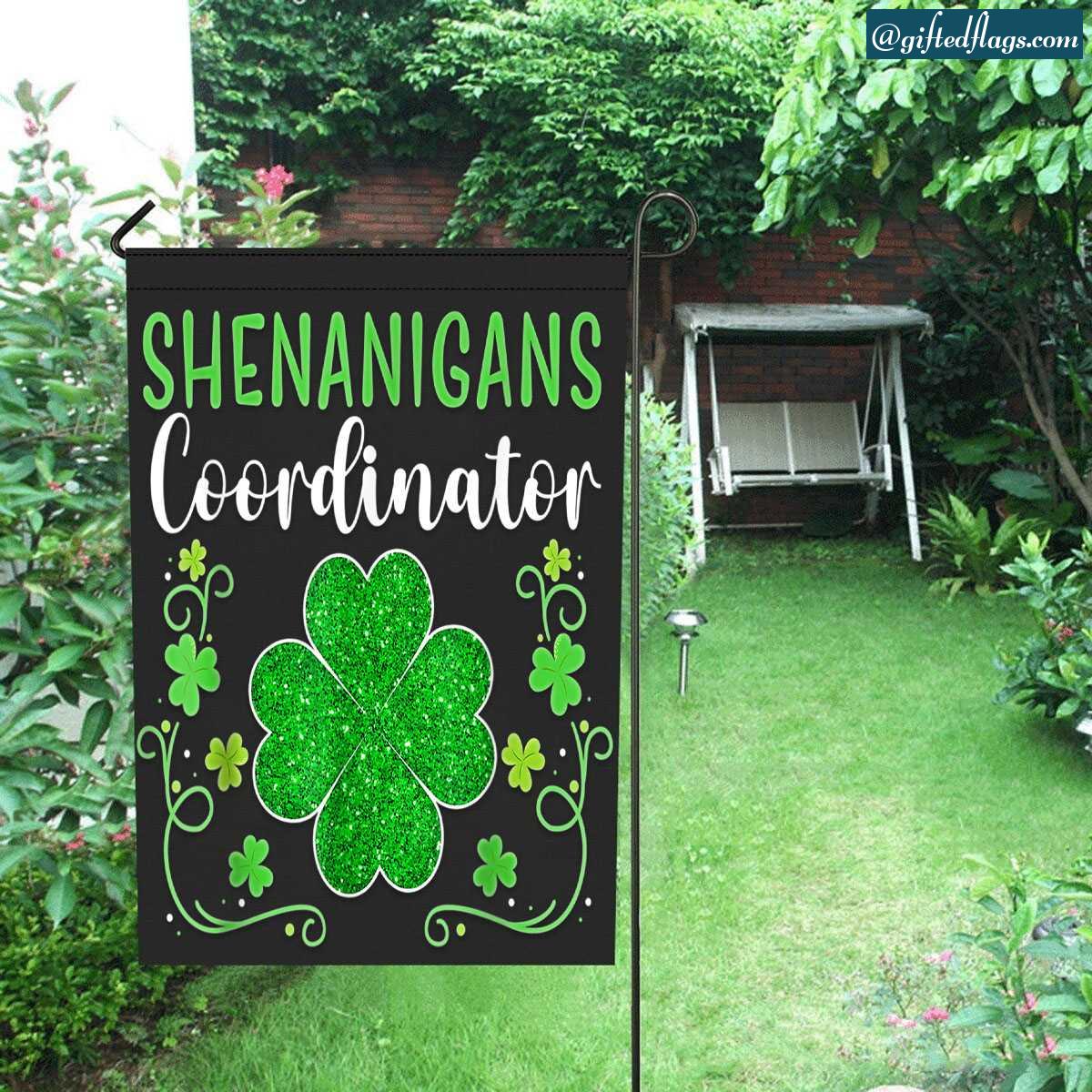 Shenanigans Coordinator Funny St Patrick's Day Teacher Garden Flag, House Flag