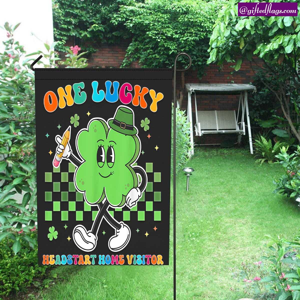 One Lucky Home Economics Teacher St Patrick Day Garden Flag, House Flag