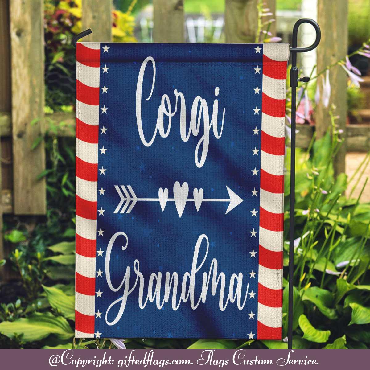 Corgi Charming Pembroke Welsh Corgi Dog Mom Garden Flag, House Flag